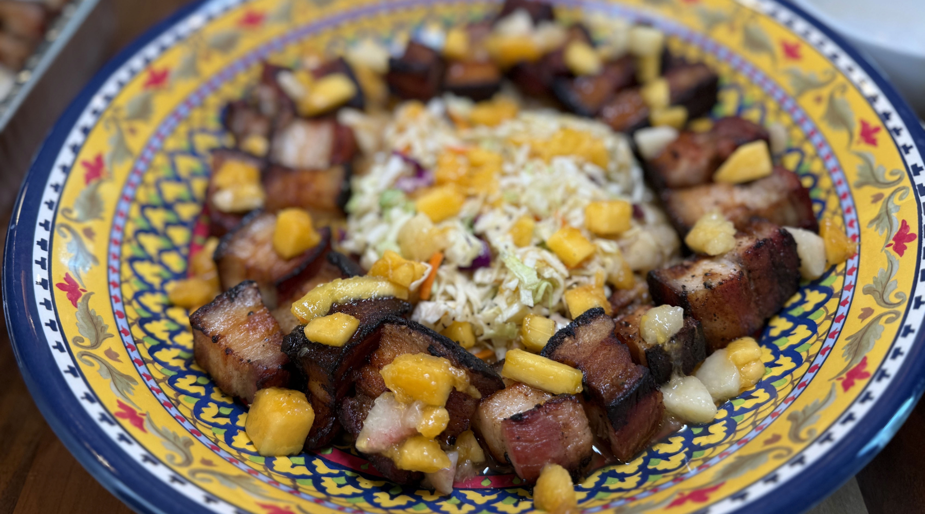 Pork belly and slaw summer recipe