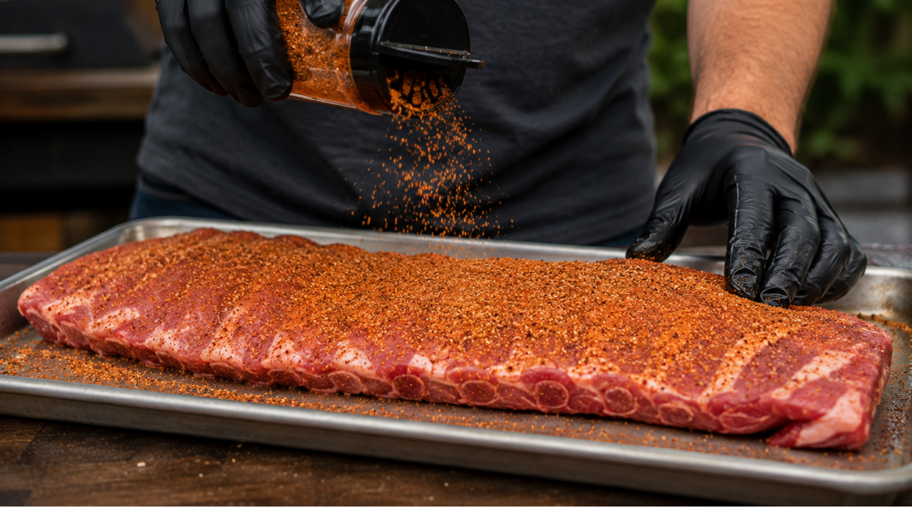 Seasoning of ribs