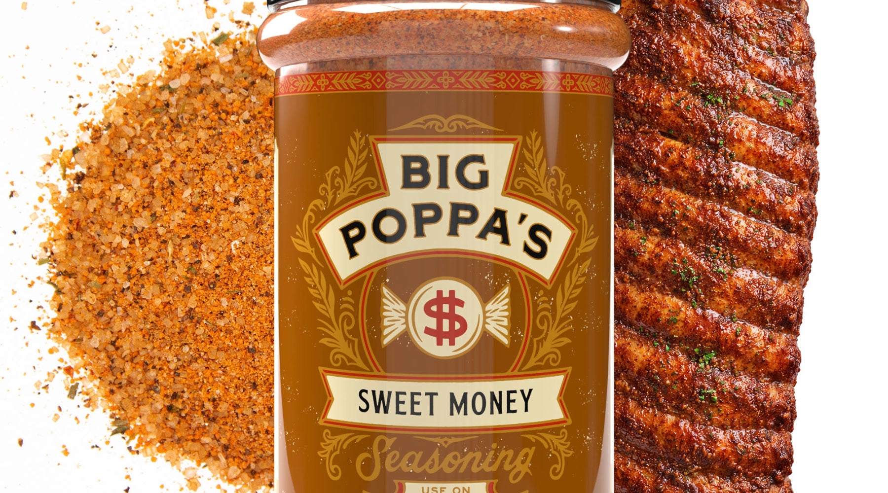 Sweet money bbq seasoning with ribs