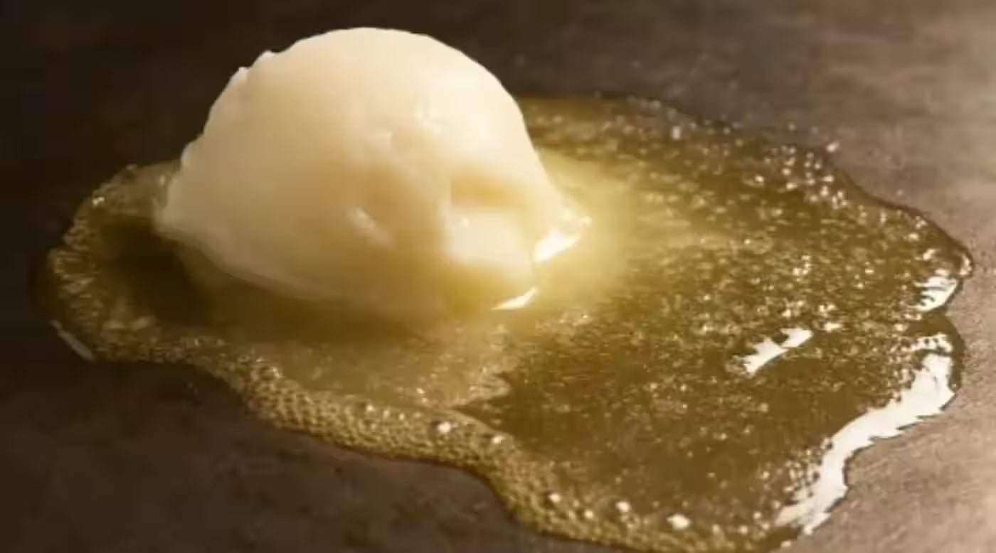 Beef tallow on the griddle