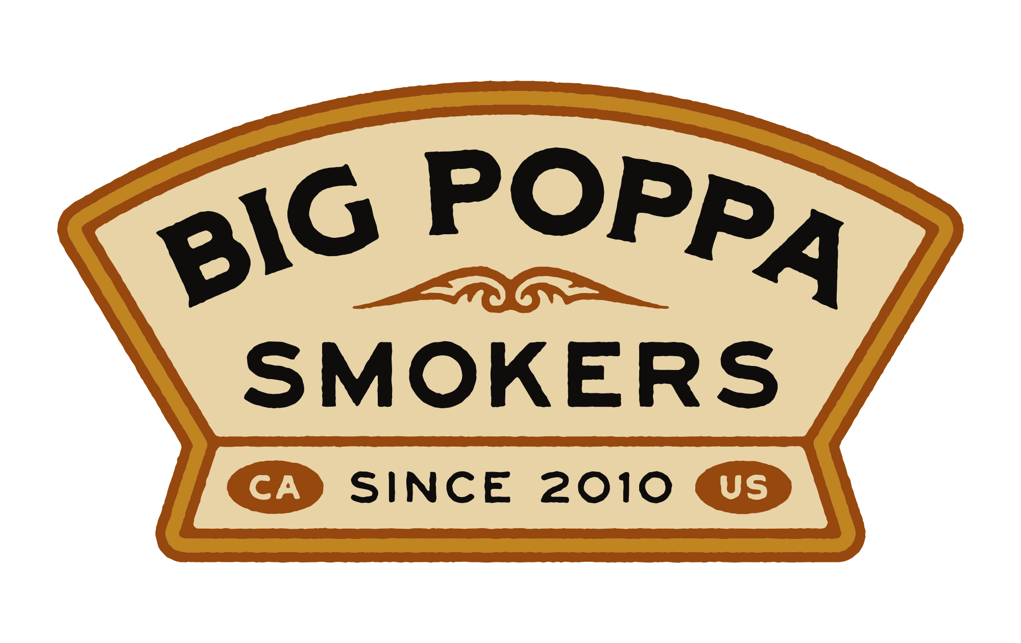 Big Poppa's logo in color states we were founded in 2010 in California