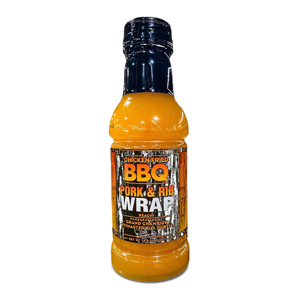 Chicken Fried BBQ Chicken Fried BBQ Peach Pork & Rib Wrap, 18.2oz, crispy grilled chicken, sliced peaches, pork strips, and