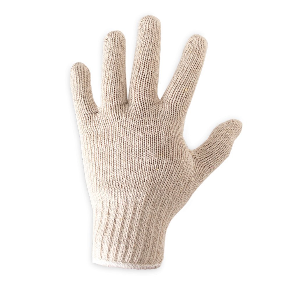 Close-up of the black and red heat-resistant cotton/polyester glove cuff with textured grip pattern for handling hot grills