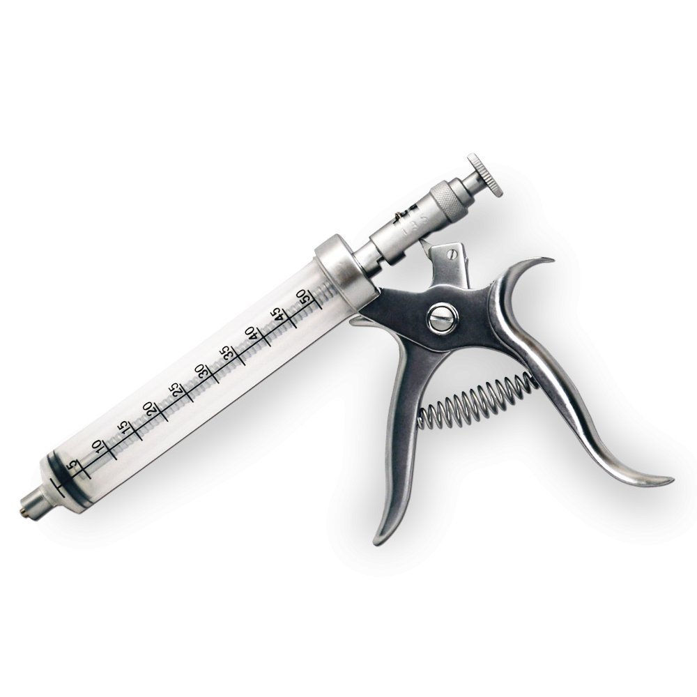 ProShot Injector II meat injector with stainless steel needle for flavorful marinades into farm-raised, organic meats