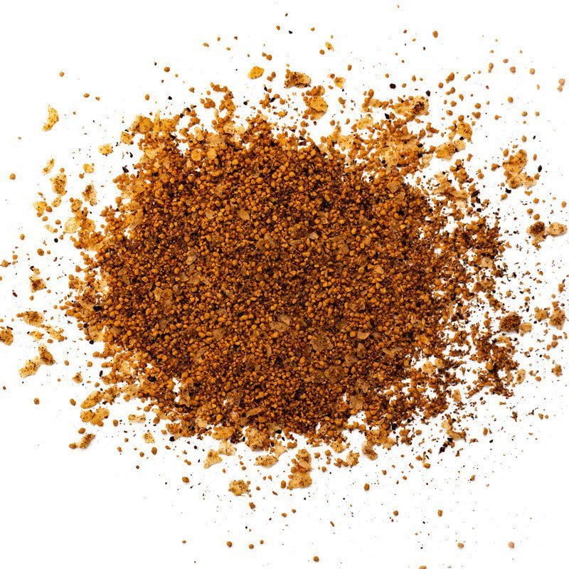 Close-up of the Simply Marvelous BBQ Spicy Apple Rub 5lb bag’s textured label detail highlighting organic ingredients and