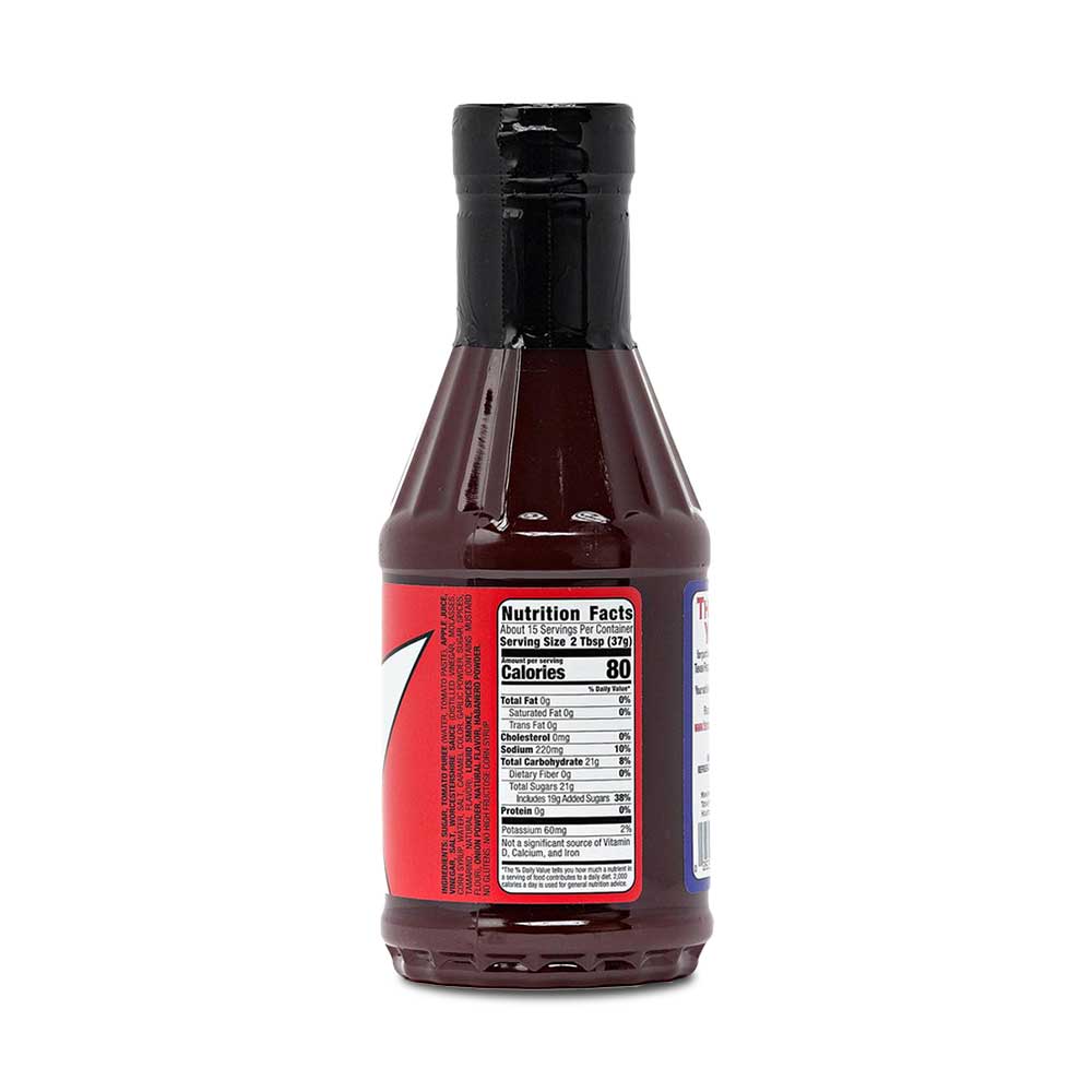 Close-up of Texas Pepper Jelly Craig's BBQ Sauce label highlighting ingredient details and handcrafted design elements.
