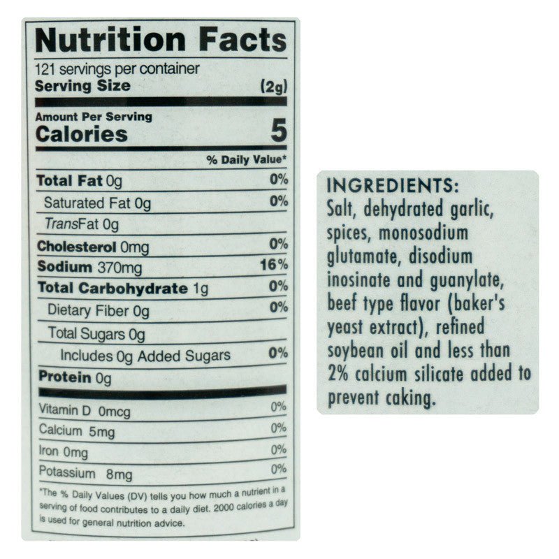 Close-up of Tuffy Stone The Big Umami All Purpose Mix label highlighting hand-crafted ingredients and natural spices