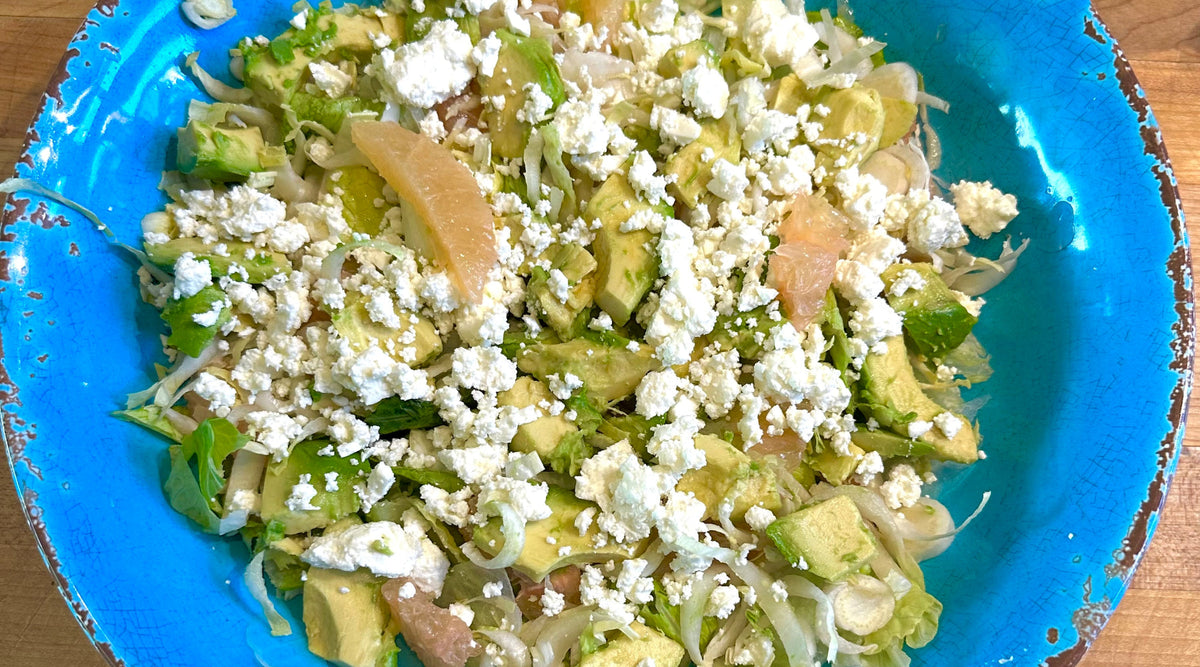 How to Make a Grapefruit Endive Salad with Mango Dressing