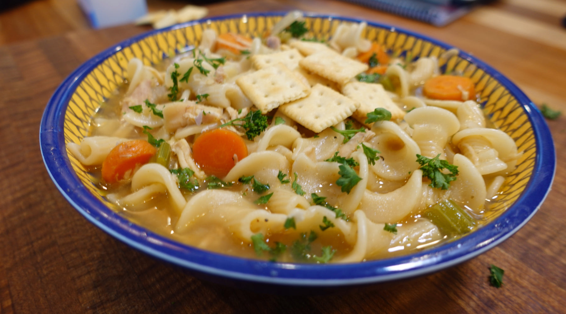 Big Poppa Smokers soup season guide — bowl of homemade soup with BBQ seasoning