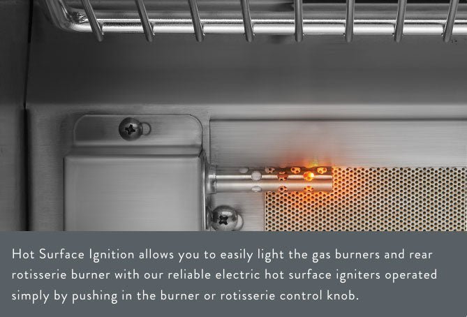 Close-up of the 30" Twin Eagles gas grill's stainless steel control panel with engraved knobs and detailed temperature