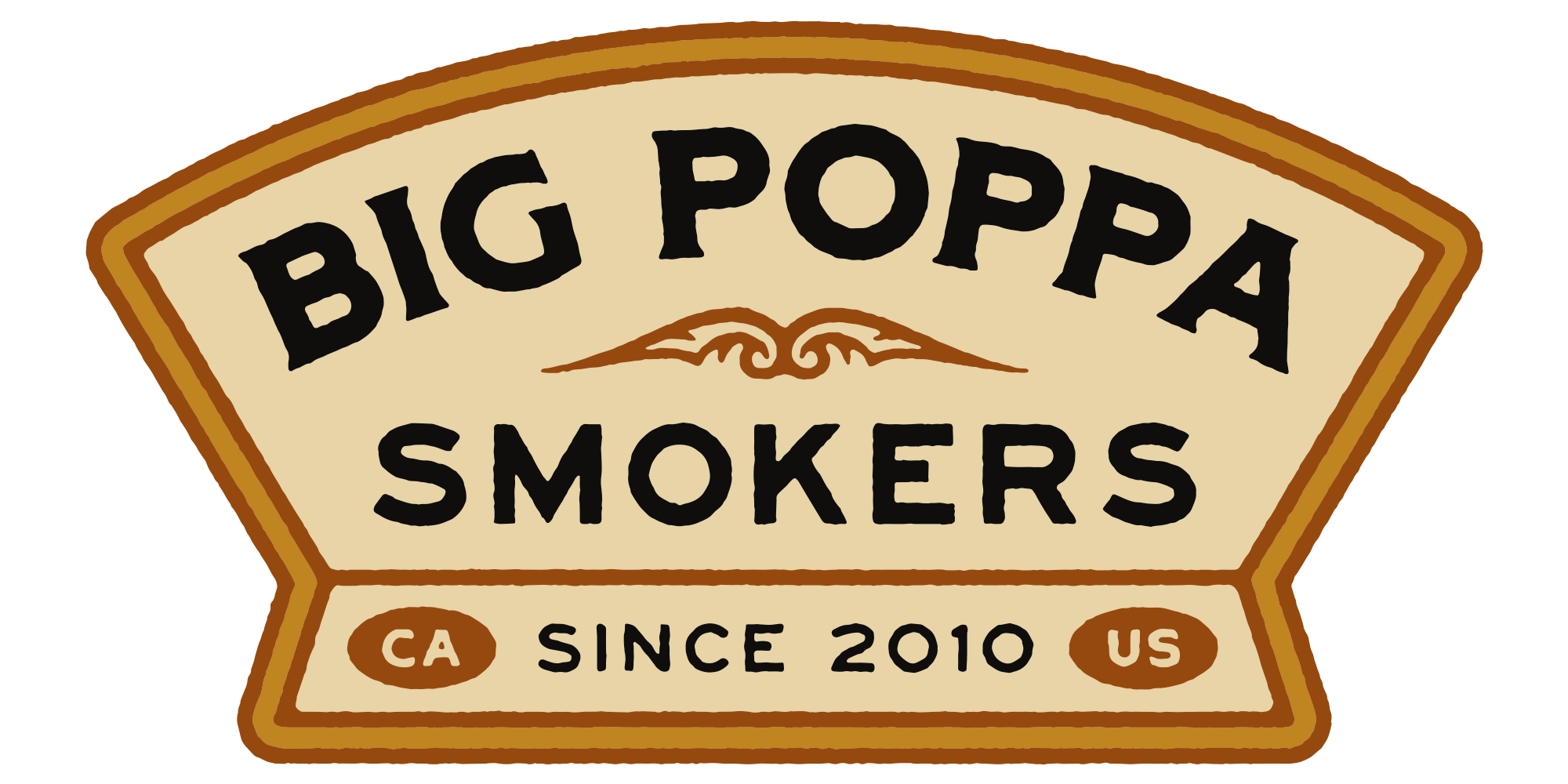 Big Poppa Smokers logo showcasing premium BBQ brand identity