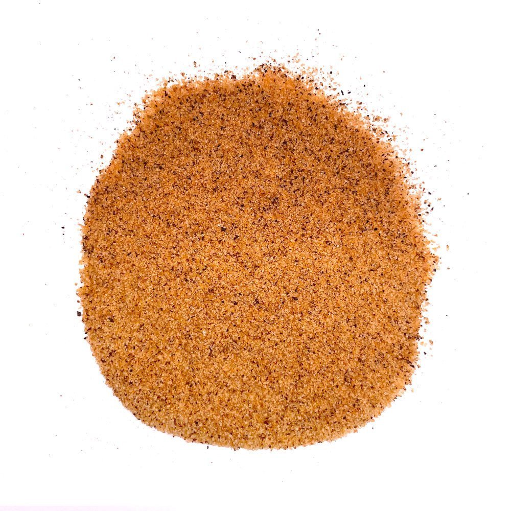 Close-up of Big Poppa's Competition Stash Seasoning 12oz label showcasing hand-crafted, locally-sourced ingredients on a