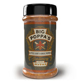 Big Poppa's Little Louie's Garlic Pepper Seasoning 14.5oz jar with hand-crafted blend of herbs and spices for meats and