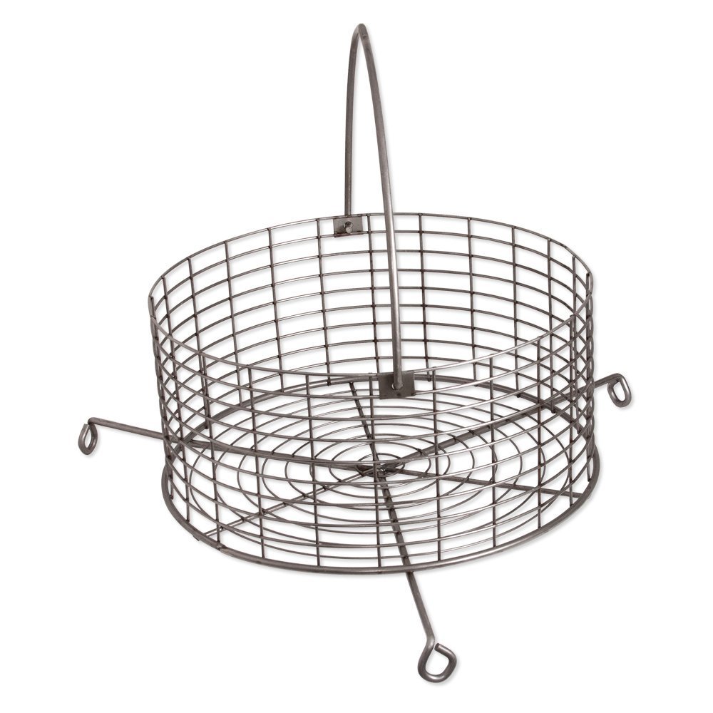 Big Poppa Smokers BPS Drum Smoker Charcoal Nest with black metal mesh and locking latch for secure placement