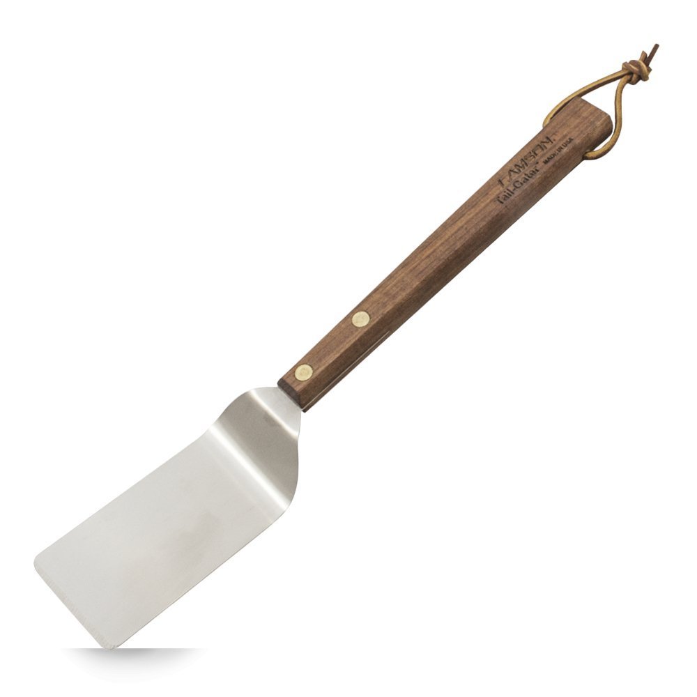 Lamson Tail-Gater Walnut BBQ Turner 15-inch spatula with walnut wood handle and stainless steel blade